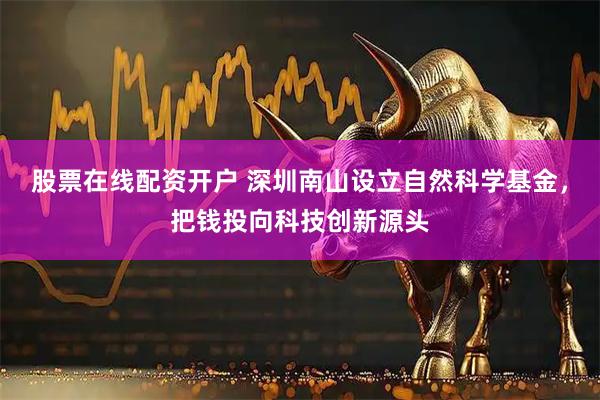 股票在线配资开户 深圳南山设立自然科学基金，把钱投向科技创新源头